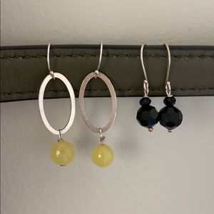 Silver 925 earrings (both)